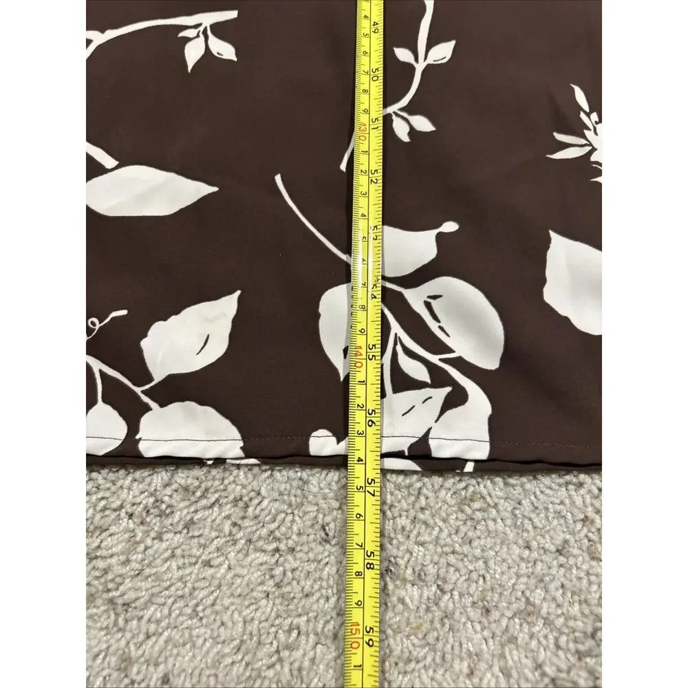 Abercrombie & Fitch size LT Large Tall Dress Cutout Midi/Maxi Floral Brown F26